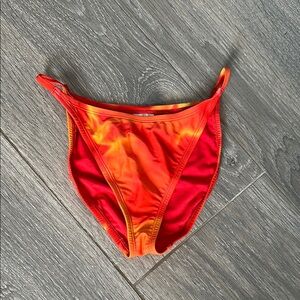 Wild Fable Vibrant Red and Orange Bikini Bottom